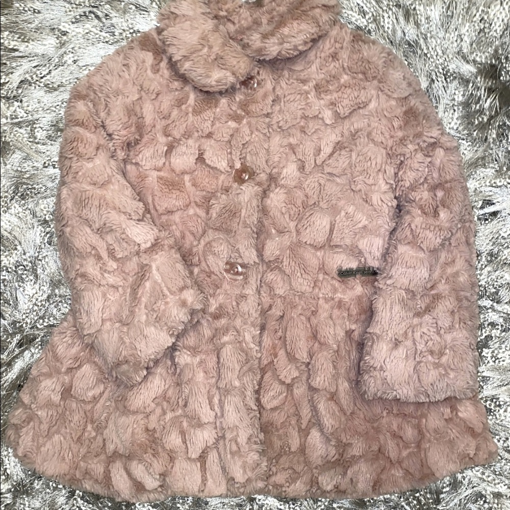 Calvin Klein Faux Fur Coat